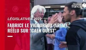 VIDÉO. Législatives 2022 : Fabrice Le Vigoureux réagit à sa réélection sur le fil sur Caen Ouest