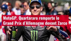 VIDÉO. MotoGP : Quartararo remporte le Grand Prix d’Allemagne devant Zarco