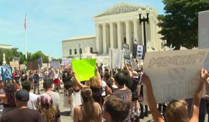A Washington, manifestation pour le droit à l'avortement devant la Cour suprême