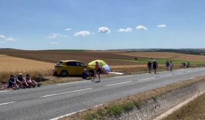 Tour de France : Alain et son petit-fils Léni sont en place à Wissant