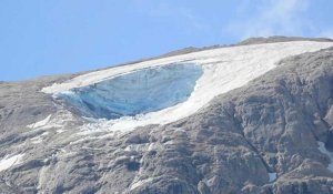 Italie: images du glacier de la Marmolada au lendemain de l'effondrement