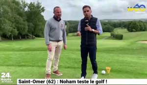 Noham teste le golf à Saint-Omer !