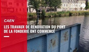 VIDÉO. À Caen, les travaux de rénovation du pont de La Fonderie ont commencé