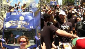 Basket: les Warriors défilent à San Francisco après avoir remporté leur septième titre en NBA