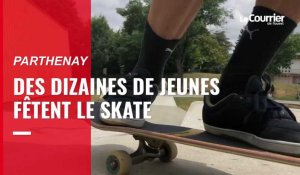 VIDÉO. Des dizaines de jeunes fêtent le skateboard à Parthenay 