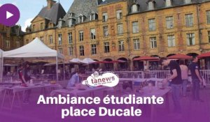 Ambiance étudiante place Ducale