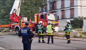 Incendie à Rouen dans un immeuble verre et acier