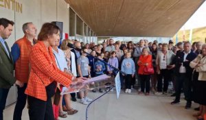 Inauguration du pôle sportif de Saint-Quentin avec la championne olympique Emilie Le Pennec