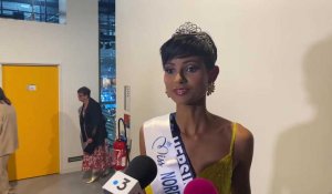 Eve Gilles, nouvelle Miss Nord-Pas-de-Calais, réagit apres sa victoire