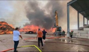 Incendie sur le site de traitements de déchets à Biguglia 