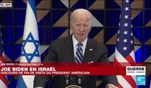 Joe Biden en Israël : discours de fin de visite du président américain