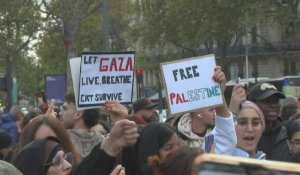 Paris: rassemblement de soutien aux Palestiniens