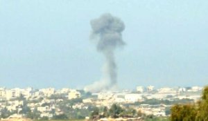 Des fumées visibles après des frappes israéliennes sur le nord de la bande de Gaza