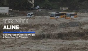 Tempête Aline : les impressionnantes images à Saint-Martin-Vésubie