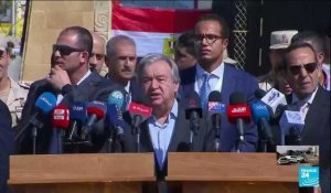 Bande de Gaza : à Rafah, Antonio Guterres réclame l'entrée de l'aide humanitaire au plus vite