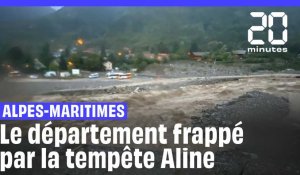 Les Alpes-Maritimes frappées par la tempête Aline #shorts