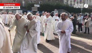 VIDÉO. Ordination de l’évêque de Coutances et Avranches : la procession entre dans la cathédrale