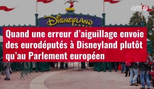 VIDÉO. Quand une erreur d’aiguillage envoie des eurodéputés à Disneyland plutôt qu’au Parl