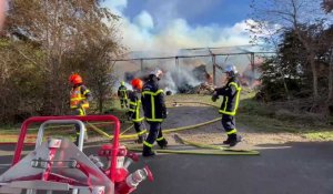 Un manège à chevaux prend feu à Campigneulles les Grandes près de Berck sur Mer