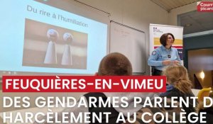 Des gendarmes parlent de harcèlement scolaire au collège de Feuquières-en-Vimeu