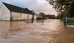 Intempéries dans le Pas-de-Calais: images d'une commune inondée