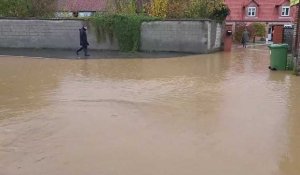 Calonne-Ricouart : la rue Andrey-Mancey est sous l'eau, tout comme ses commerces