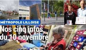 Nos 5 infos du vendredi 10 novembre dans la métropole de Lille