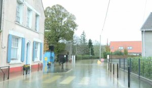 Intempéries dans le Pas-de-Calais: Hesdigneul-lès-Boulogne sous les eaux