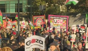 Une marche pro-palestinienne s'élance à Londres avec une présence policière renforcée