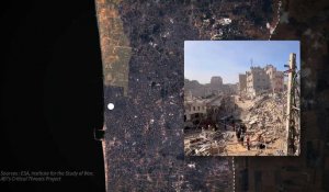 Carte animée: vidéo de destructions dans le camp de Chati (bande de Gaza)