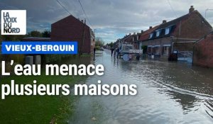 Inondations : l’eau menace plusieurs maisons à Vieux-Berquin