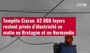 VIDÉO.Tempête Ciaran. 62 000 foyers restent privés d’électricité ce matin en Bretagne et en Normandi