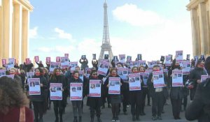 Rassemblement à Paris en soutien aux otages aux mains du Hamas