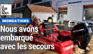 Inondations : nous avons embarqué avec les secours à Blendecques