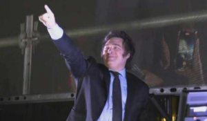 Argentine : l'ultralibéral Javier Milei célèbre sa victoire électorale avec ses partisans