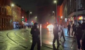 Echauffourées sur les lieux d'une agression à l'arme blanche à Dublin