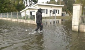 Inondations : très lente décrue à La Calotterie