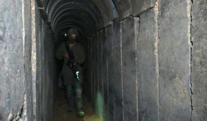 L'armée israélienne montre aux médias un tunnel sous un hôpital de Gaza