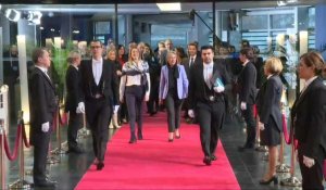 Parlement de Strasbourg : Elisabeth Borne accueillie par Roberta Metsola