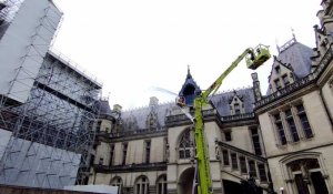 Château de Pierrefonds. Les images de l'exercice incendie grandeur nature