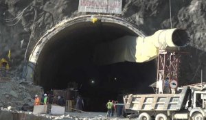Inde : les secours à pied d'œuvre pour secourir 41 ouvriers piégés dans un tunnel