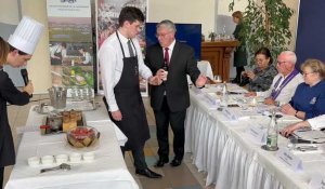 Dégustation des plats au lycée hôtellier du Touquet pour le concours européens des jeunes chefs