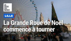 La Grande Roue de Noël commence à tourner à Lille