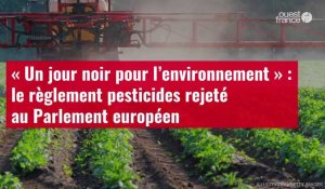 VIDÉO. « Un jour noir pour l’environnement » : le règlement pesticides rejeté au Parlement européen