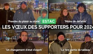 "Maintien tranquille", "Du plaisir au stade" : les vœux des supporters de l'Estac pour 2024