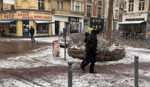 Neige : les premiers flocons dans le centre de Lille