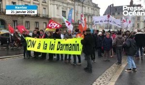 VIDÉO. Grosse mobilisation à Nantes : 5 000 personnes manifestent contre la loi immigration