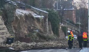 Un mur s'effondre sur la rue Félix-Faure au Havre