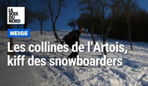 Les snowboarders sont de sortie dans le Pas-de-Calais : « Il manque juste un téléski »