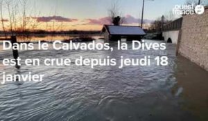 VIDEO. Après la neige dans le Calvados, une crue historique pour la Dives